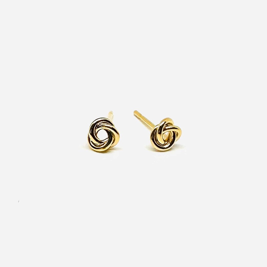 Gold Knot Studs