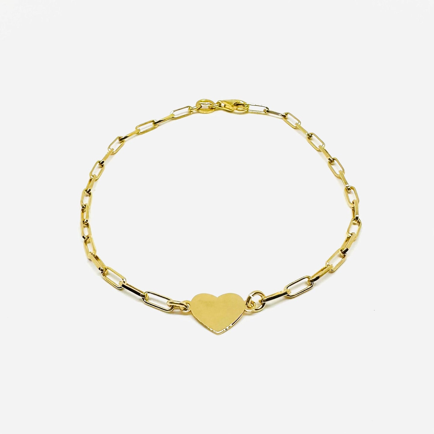 Paperclip Heart Bracelet